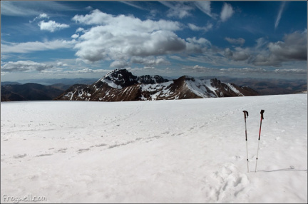 Carn Mor Dearg arete and Ben Nevis from Aonach Beag summit